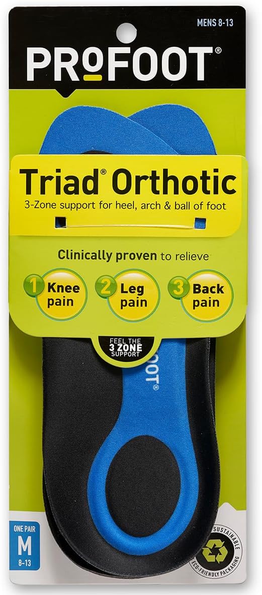 PROFOOT Triad Orthotic, Men's 8-13, 1 Pair