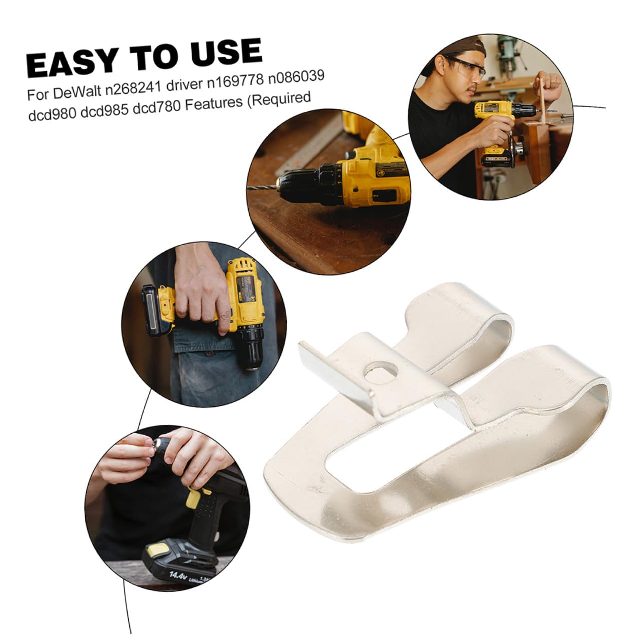 2 set Fibbia Per Cintura Clip Per Cintura Elettrica Clip Per Portautensili Gancio Per Portautensili Accessori Per i Da 8 pezzi*2