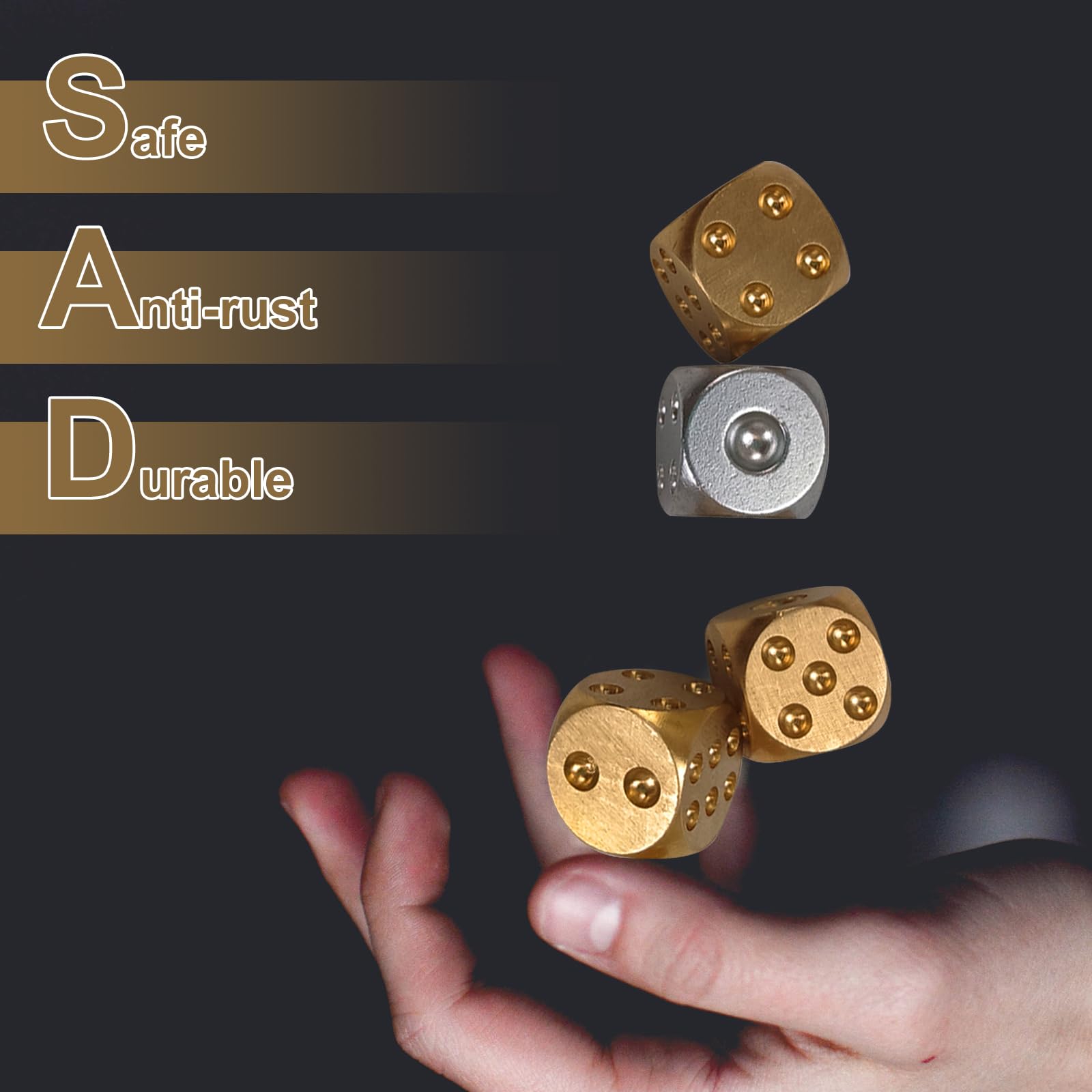 Jeu De Dés En Métal - ATYHAO - GXU Ensemble De Dés Solides Polyèdres