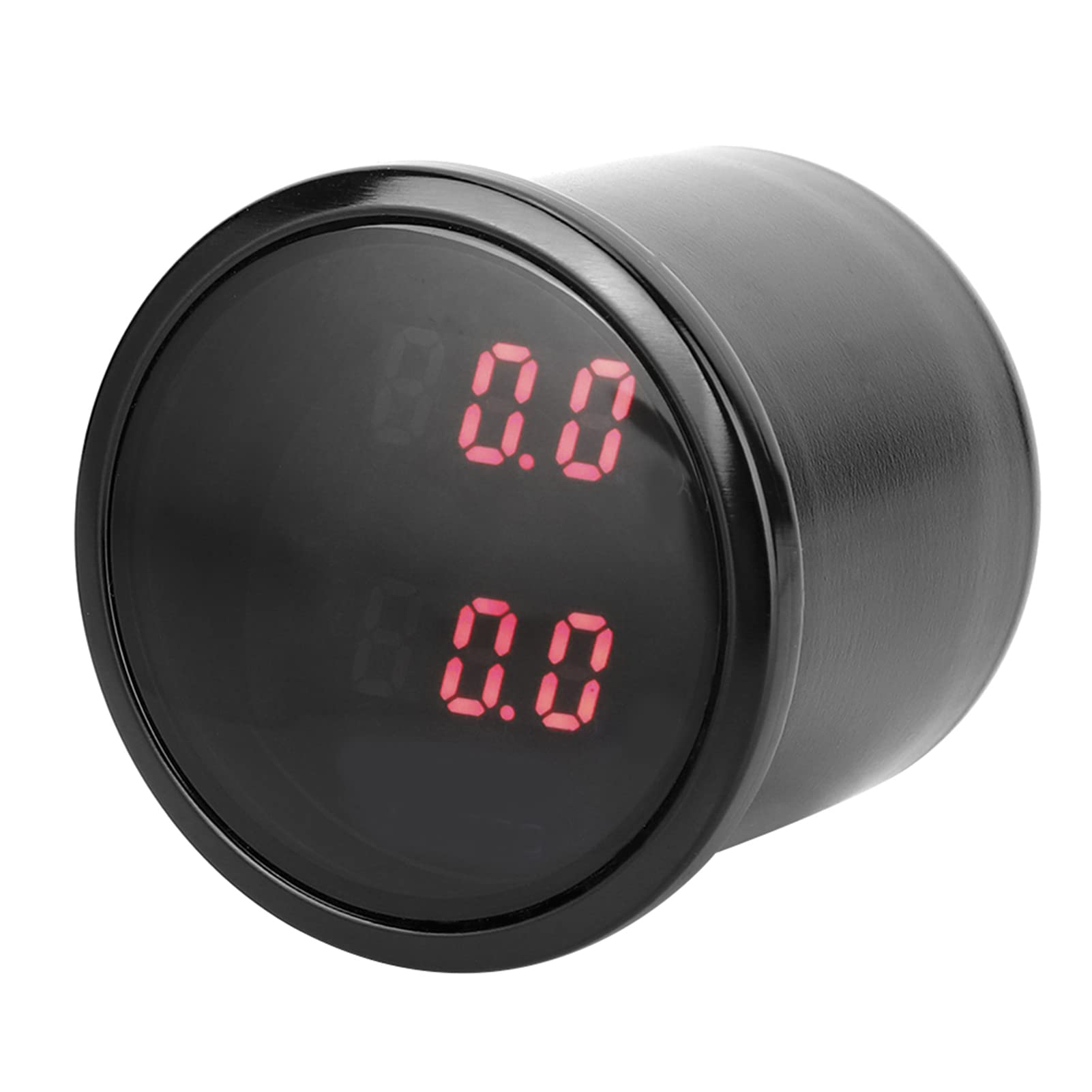 Hidyliu Misuratore di Pressione Dell'aria da 2 Pollici, Display Digitale a LED Rosso Misurazione Accurata della Spinta in Tutti i Veicoli a 12 V, Materiale Resistente in Acciaio e Rame, Kit di