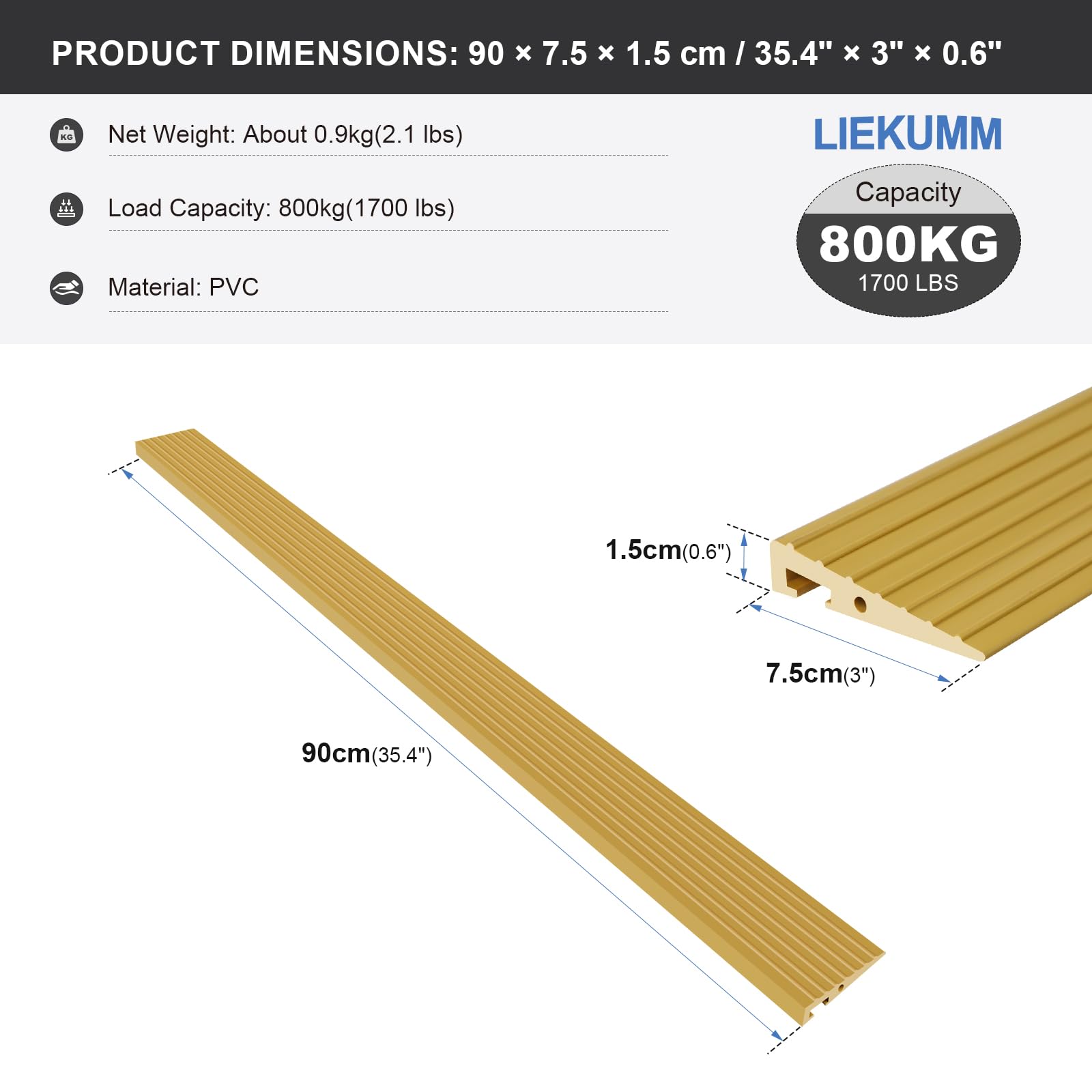 LIEKUMM 1.5 cm Height Wheelchair Ramp - Image 2