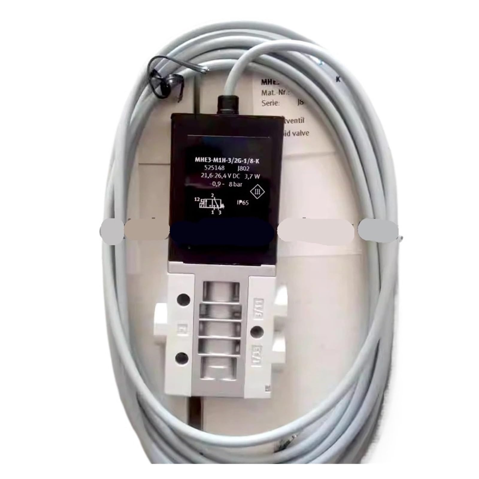 Électrovanne MHE3-M1H-3/2G-1/8-K 525148 avec corps en alliage durable