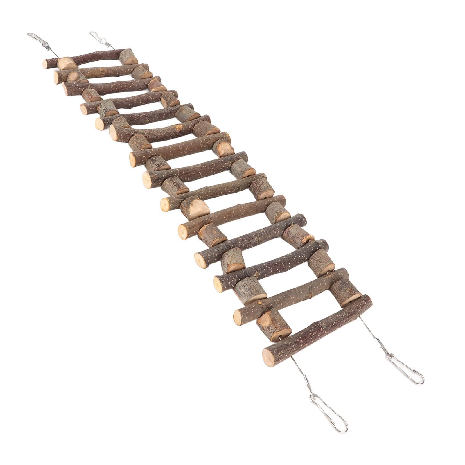 Puente de Escalera de Madera para Pájaros, Flexible y Duradero, para Hámsteres, Loros y Ratones, 50cm