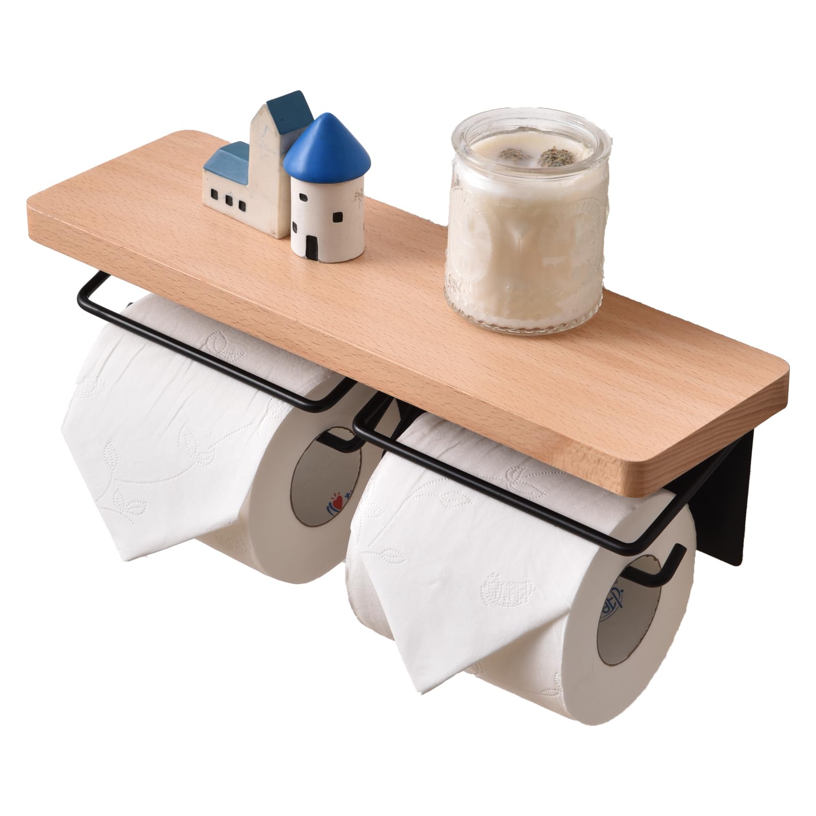 Amazon.co.jp: トイレットペーパーホルダー 2連 片手で切れる 賃貸