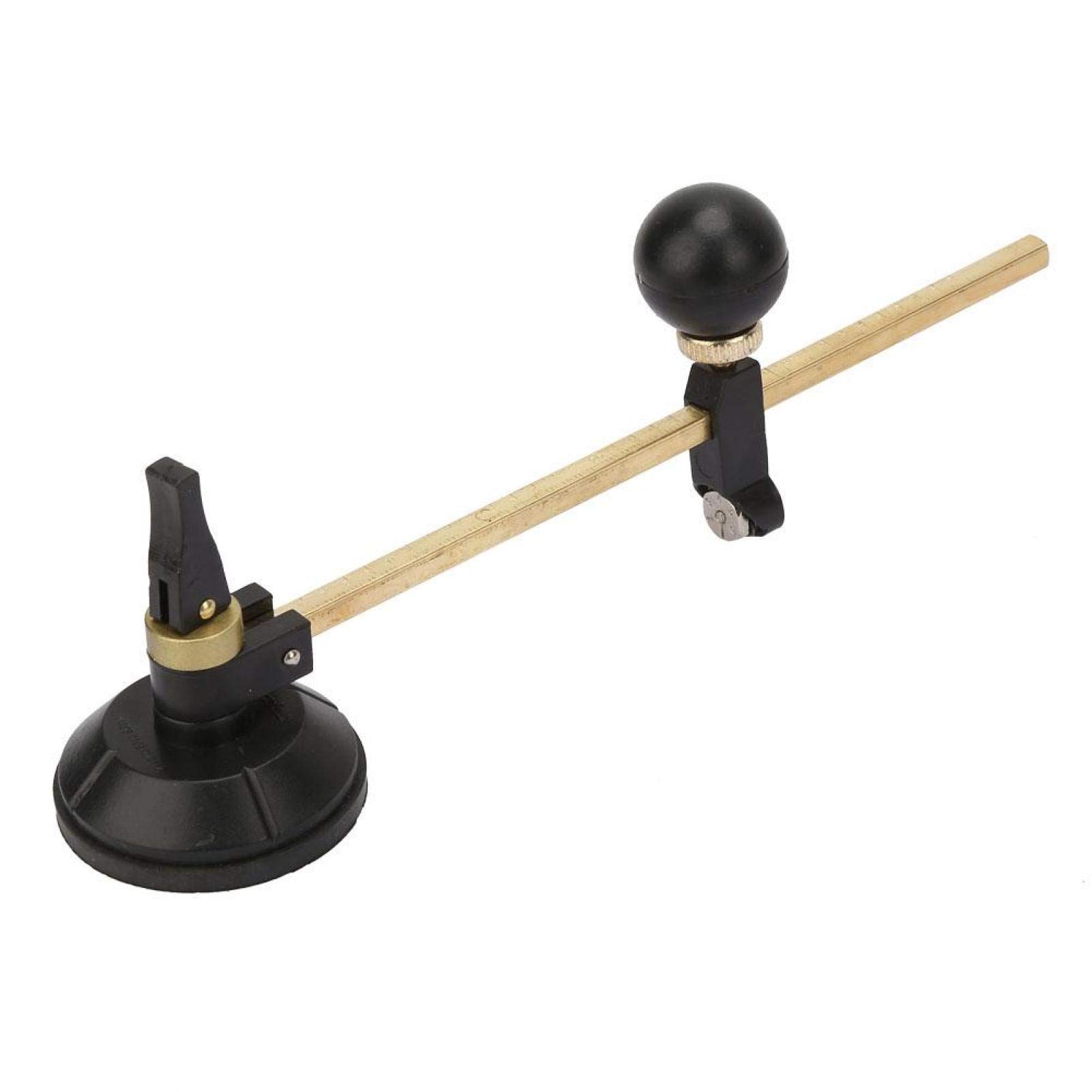 Taglierina circolare, taglierina per il taglio del vetro, taglierina per il vetro 6 bussole della ruota Taglierina circolare per il taglio con cerchio a ventosa(40 cm / 15,7 pollici)