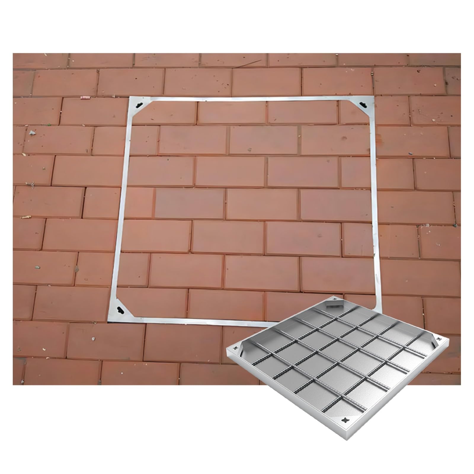 ry - Tapa de skimmer oculta de acero inoxidable 304 para uso en exteriores, diseño Tom y Sk perfecto para piscinas y patios