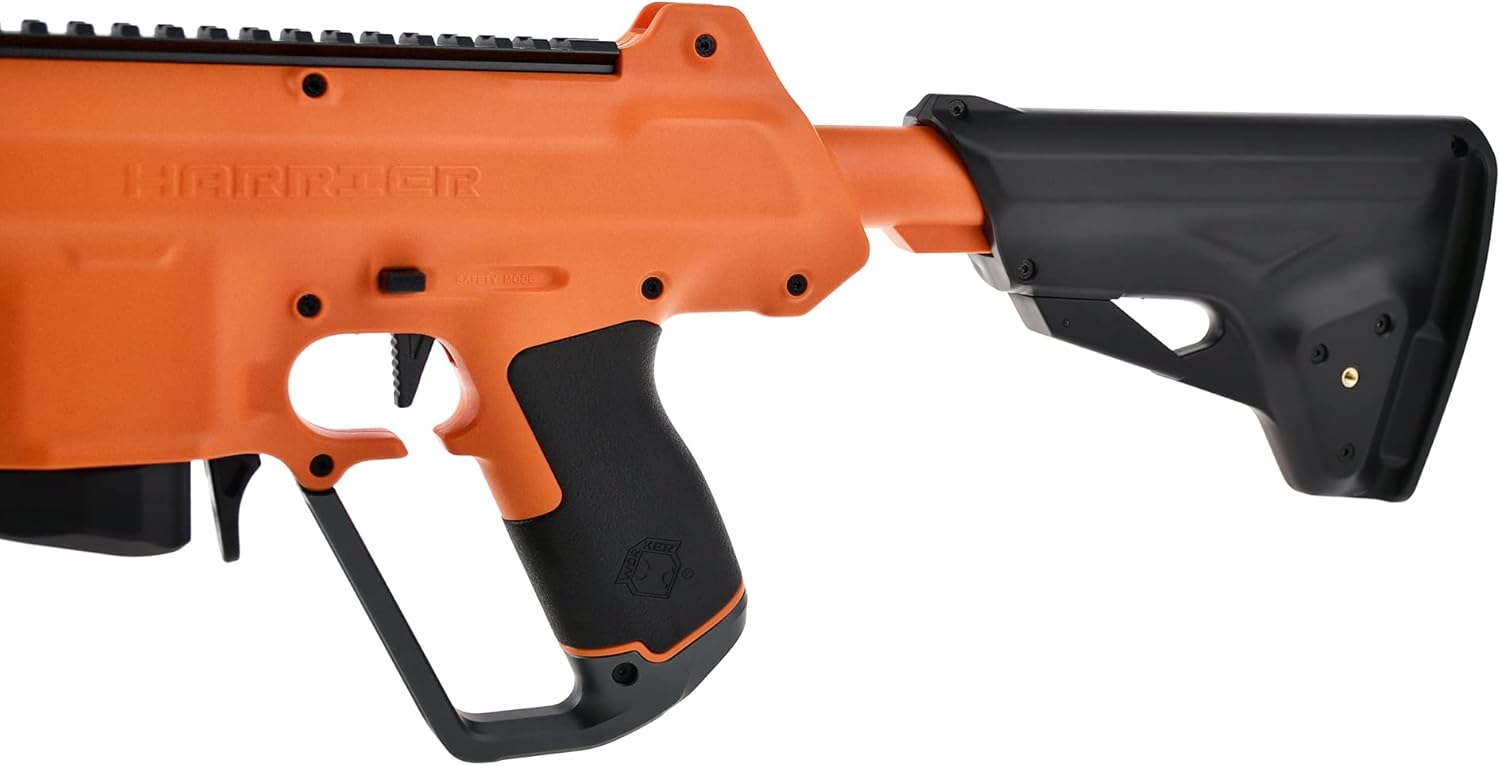 WORKER Harrier Blaster, Full Mod Kit Half Dart with Upgrade Kit Blaster, Color Orange.