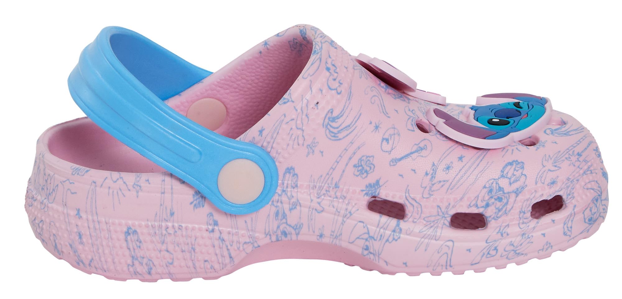 Disney Clogs Stitch Angel Sandalias Verano Sliders Correa Tobillo Zapatos Playa