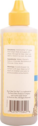Miniatura 4 de Burt's Bees Jabón de ojos natural para perros con solución salina  Gotas de lavado de ojos para todos los perros y cachorros  Limpiador de ojos para
