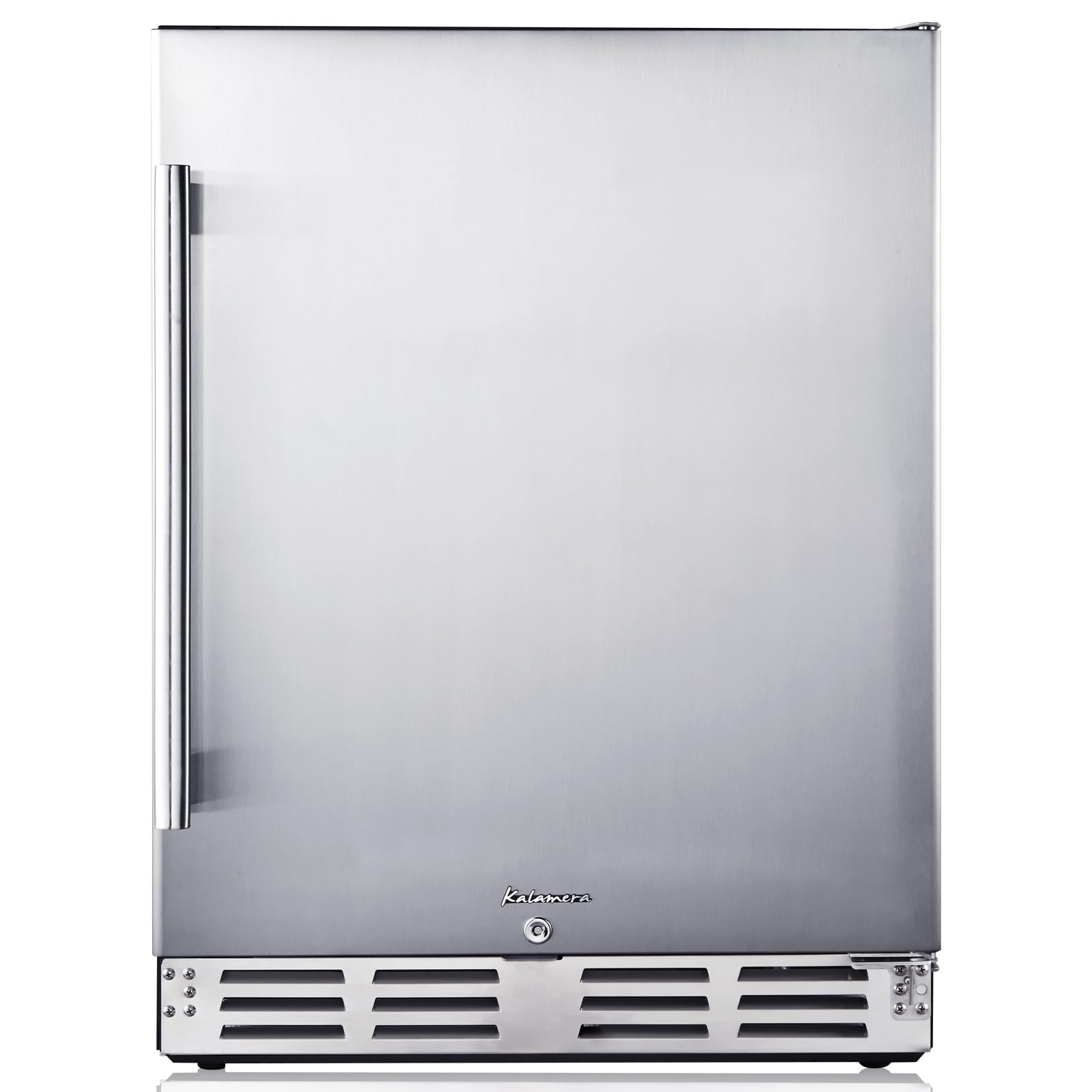 Kalamera Beverage Refrigerator 24 Inch, Under Counter 150 Cans Mini Drinks Fridge With Stainless Steel Door, Beverage Cooler Built-In And Freestanding, 32-40℉ Temperature Range on Fridge.com - View 1
