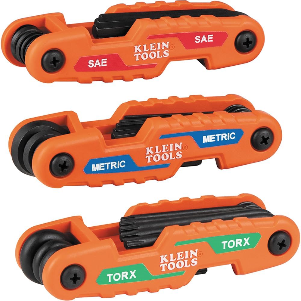 Klein 70553 3-Piece Hex Key Set, 31 Sizes