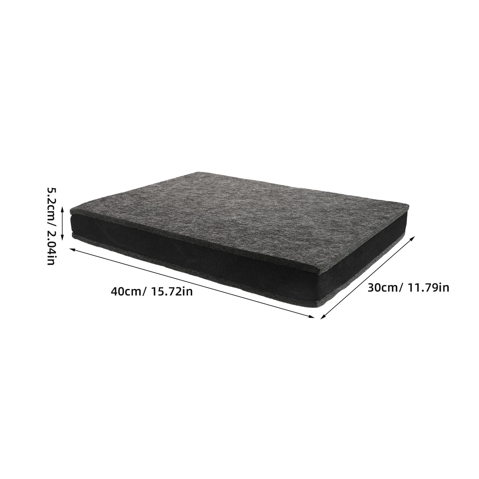 Cuscinetto Isolante Ammortizzazione e per Subwoofer in Poliestere 40x30cm Facile Installazione per Home Theater e Studio Professionale