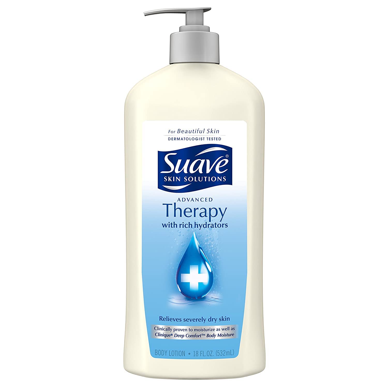 Suave Skin Lotion 18 Ounce Pump Advanced Therapy Hydrators (532ml) (2 Pack)