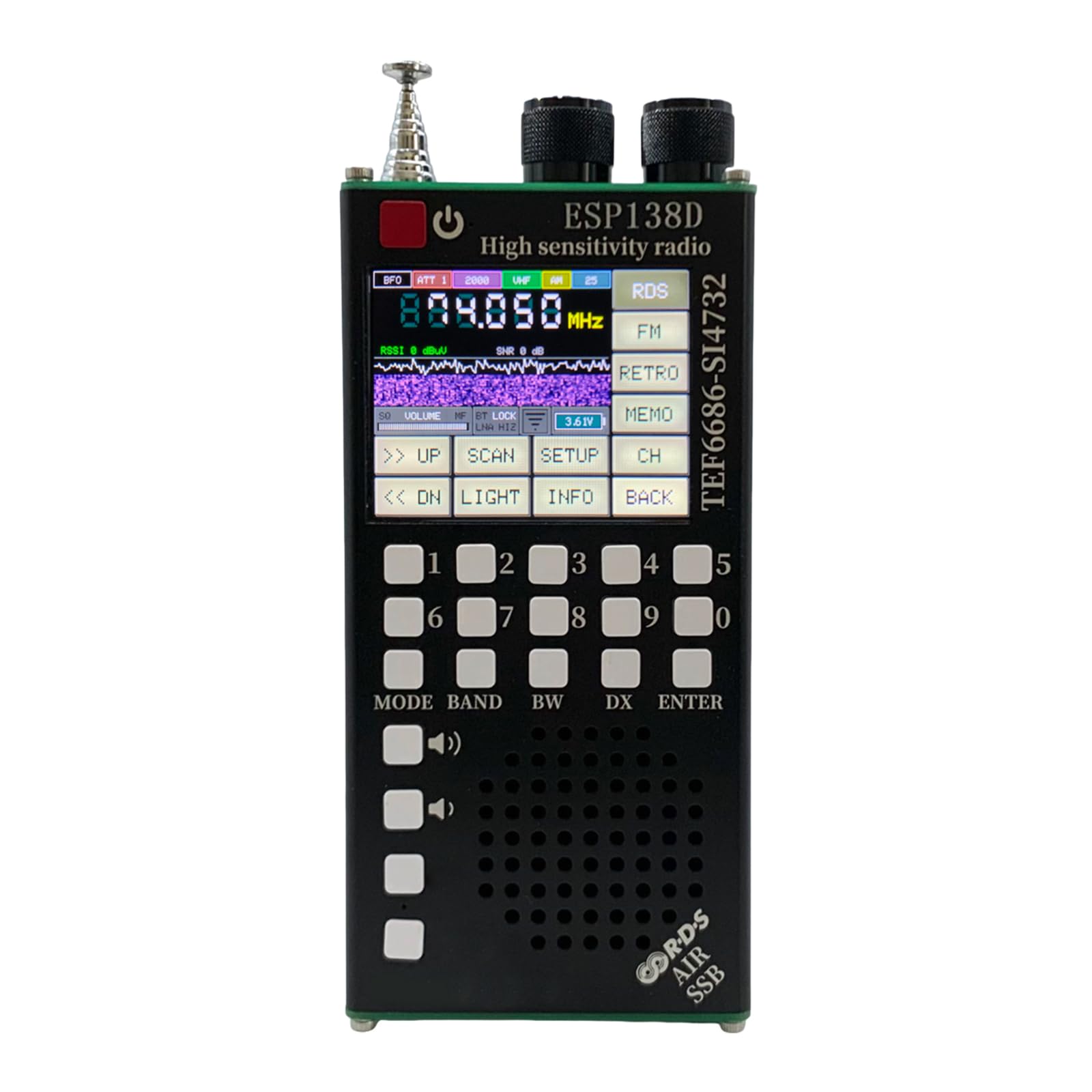 Amazon.com: ESP138D Dual Chip Shortwave Radio, TEF6686 SI4732 Full