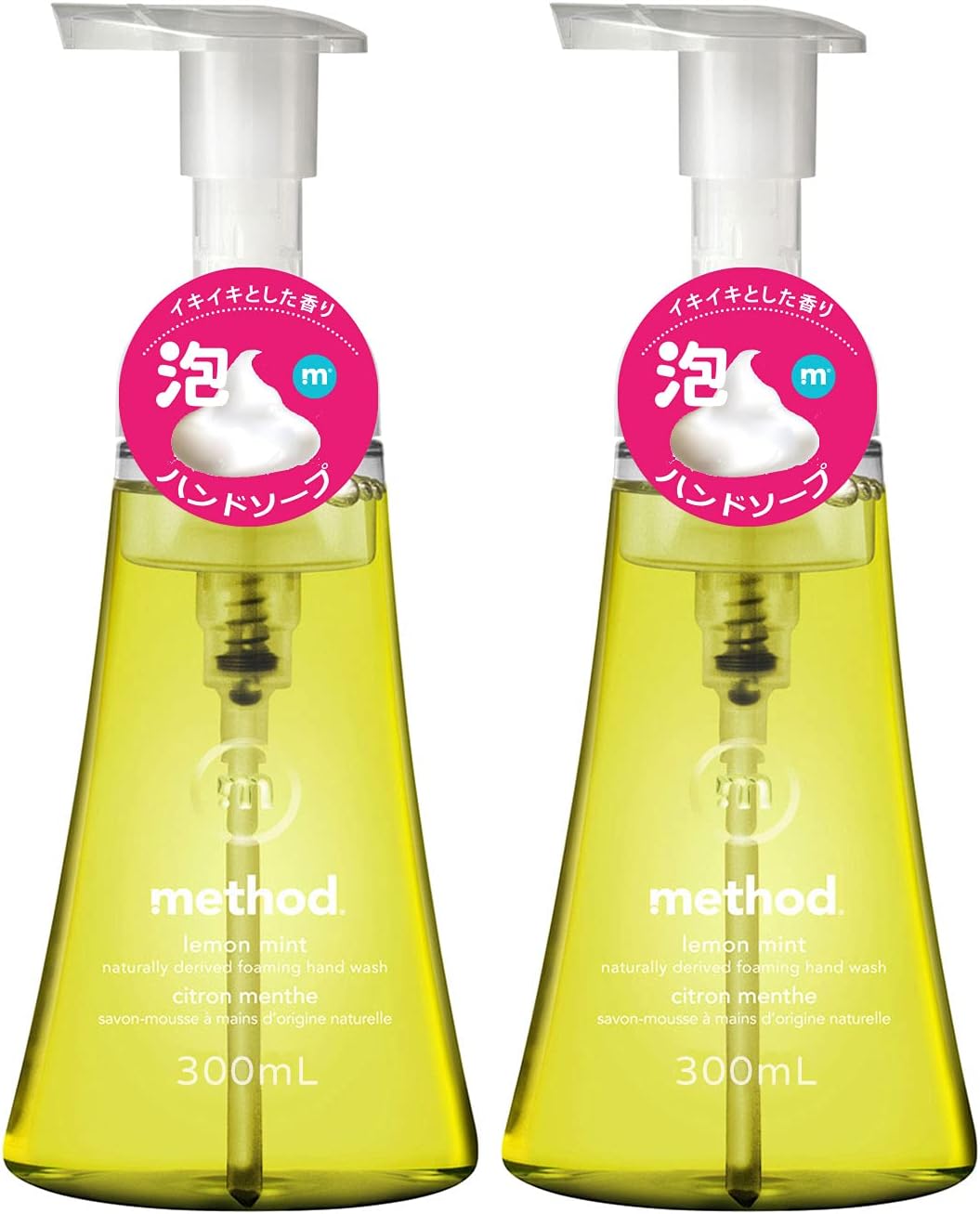 Amazon.co.jp メソッド(method) 泡 ハンドソープ レモンミント 手洗い 本体 300ml×2個 ボトル フレグランス