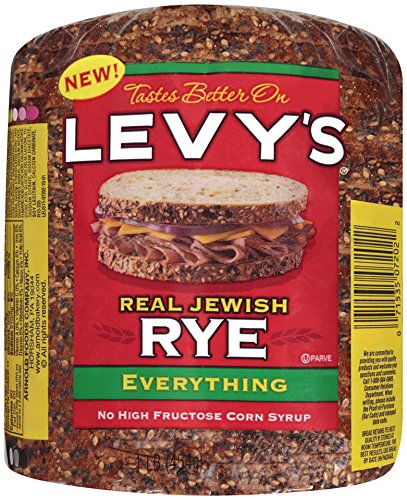 Levy s Real Jewish Rye Everything Bread, 1 Pound!