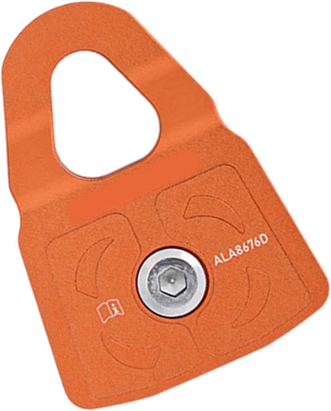 Aluminum Alloy Climbing Pulley Single Side Mount For 8-11mm Ropes Lightweight Mountaineering Gear Light Weight Aluminum Alloys Climbing Pulley