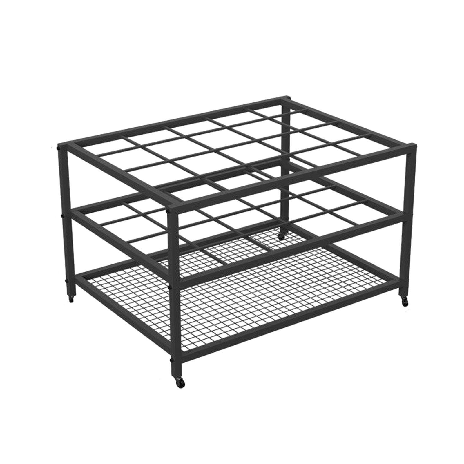 Soporte con ruedas para colchonetas de ejercicio negro para evitar el desorden en gimnasios 8