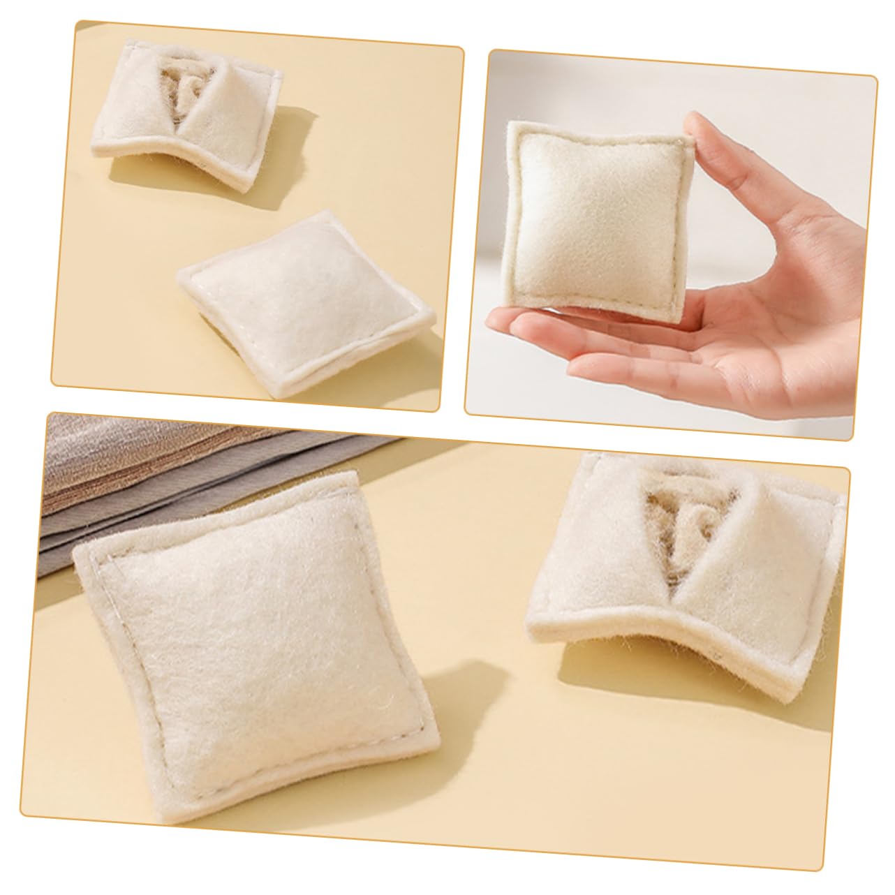 15pièces Boules De Séchage Laine Accessoires Réutilisables Pour Élimination Des Cheveux Et Peluches Lors De Lavage