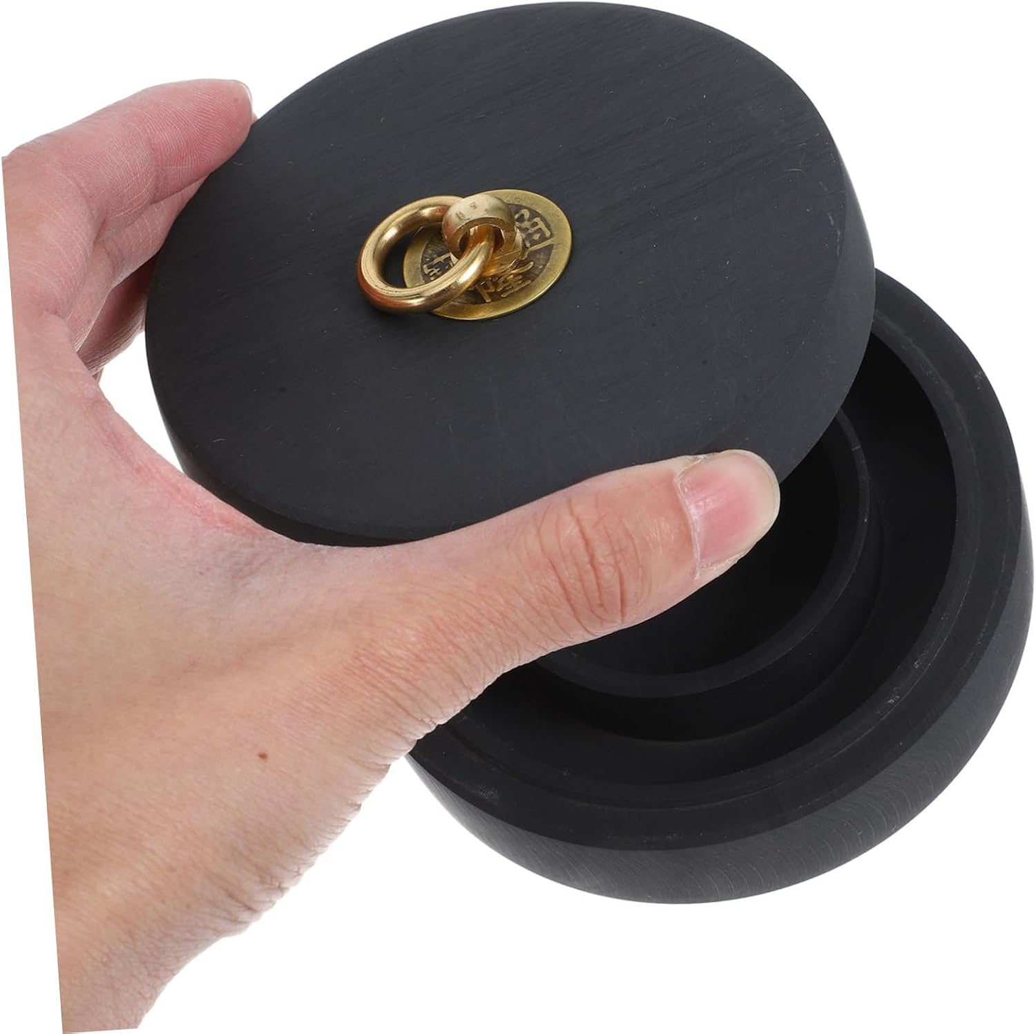 Tofficu Duan Ink Stone with Protective Cover for Calligraphy Practice Chinese Inkstone for Beginners and Students Tool for Writing and Drawing Artistic Creations