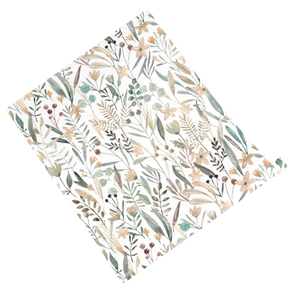 Autocollant floral étanche Veemoon en PVC amovible pour mur de chambre