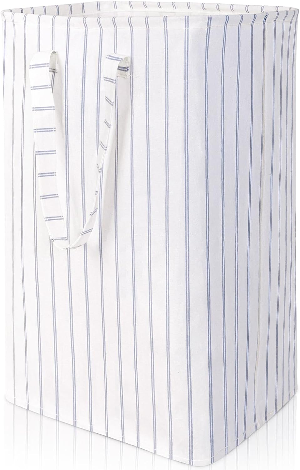 Laundry Hamper Collapsible Laundry Baskets, Freestanding Waterproof Clothes Hamper with Reinforced Handles in Laundry Room Bedroom Bathroom College Dorm for Adults, Blue 11.8"×15.7"×23.6"