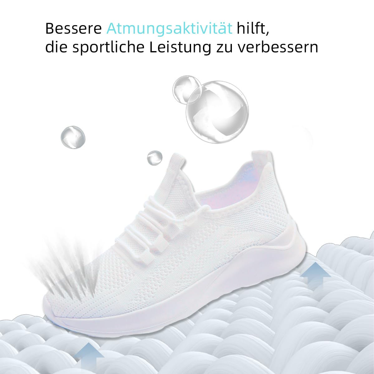Damen Sneaker Straßenlaufschuhe Atmungsaktiv Walkingschuhe Outdoor Freizeit Sportschuhe rutschfest Turnschuhe Running Shoes