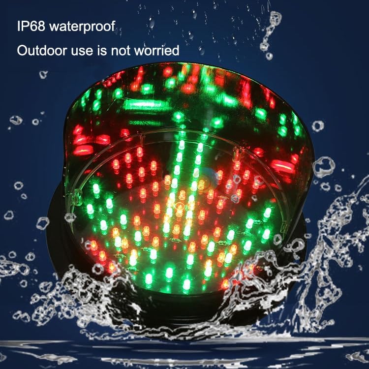 Feu Tricolore, Feu De Circulation à 2 Feux Lampe Murale De Feu De Circulation à LED Rouge/Vert De 300mm Feu De Signalisation Industriel à LED Feu De