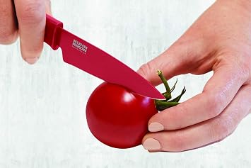 Kuhn Rikon Colori 果物ナイフ 4インチ こびりつきなし レッド 2811