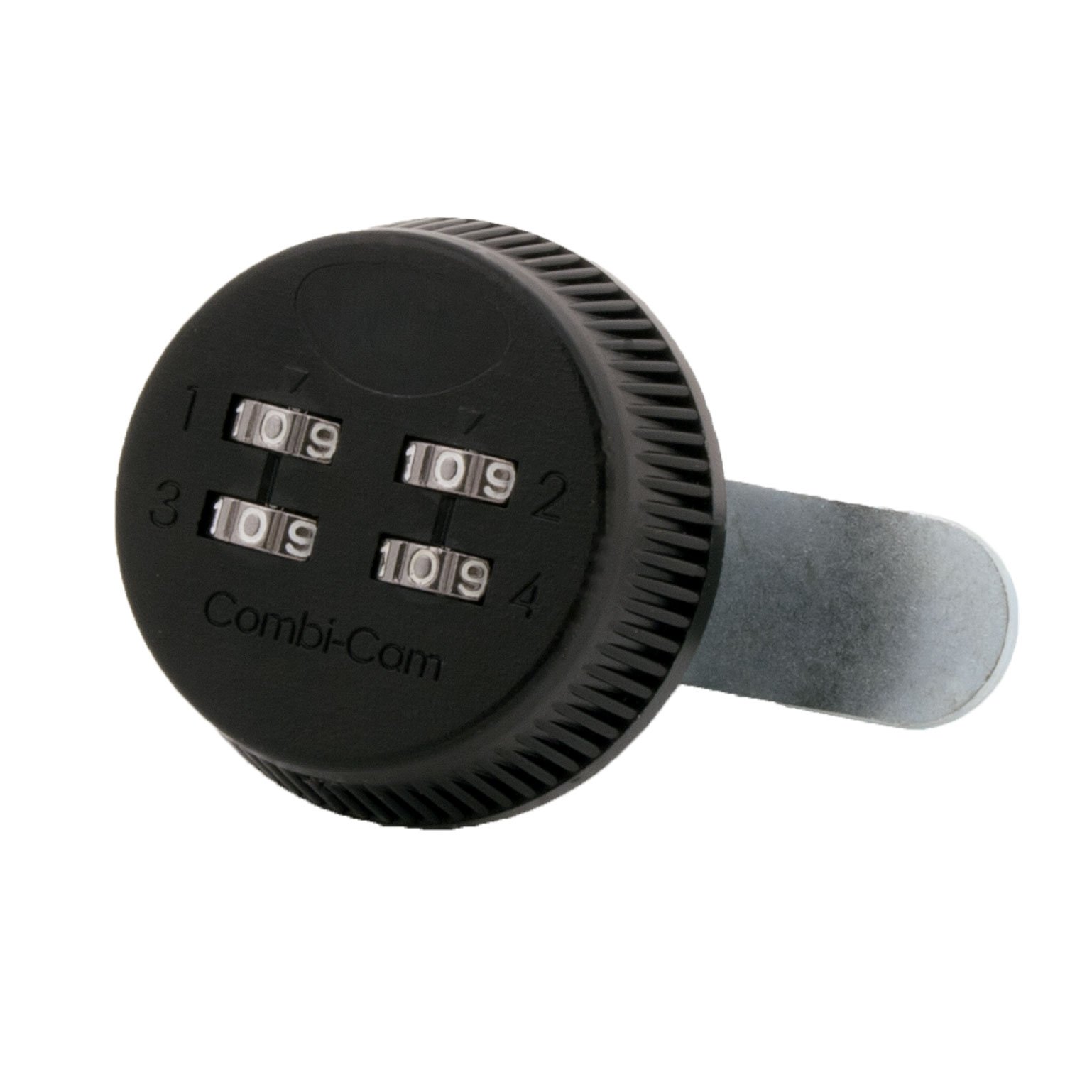 Combi-Cam7803S 4-Dial Combination Cabinet Door Lock with 5/8” Cylinder and Black Finish