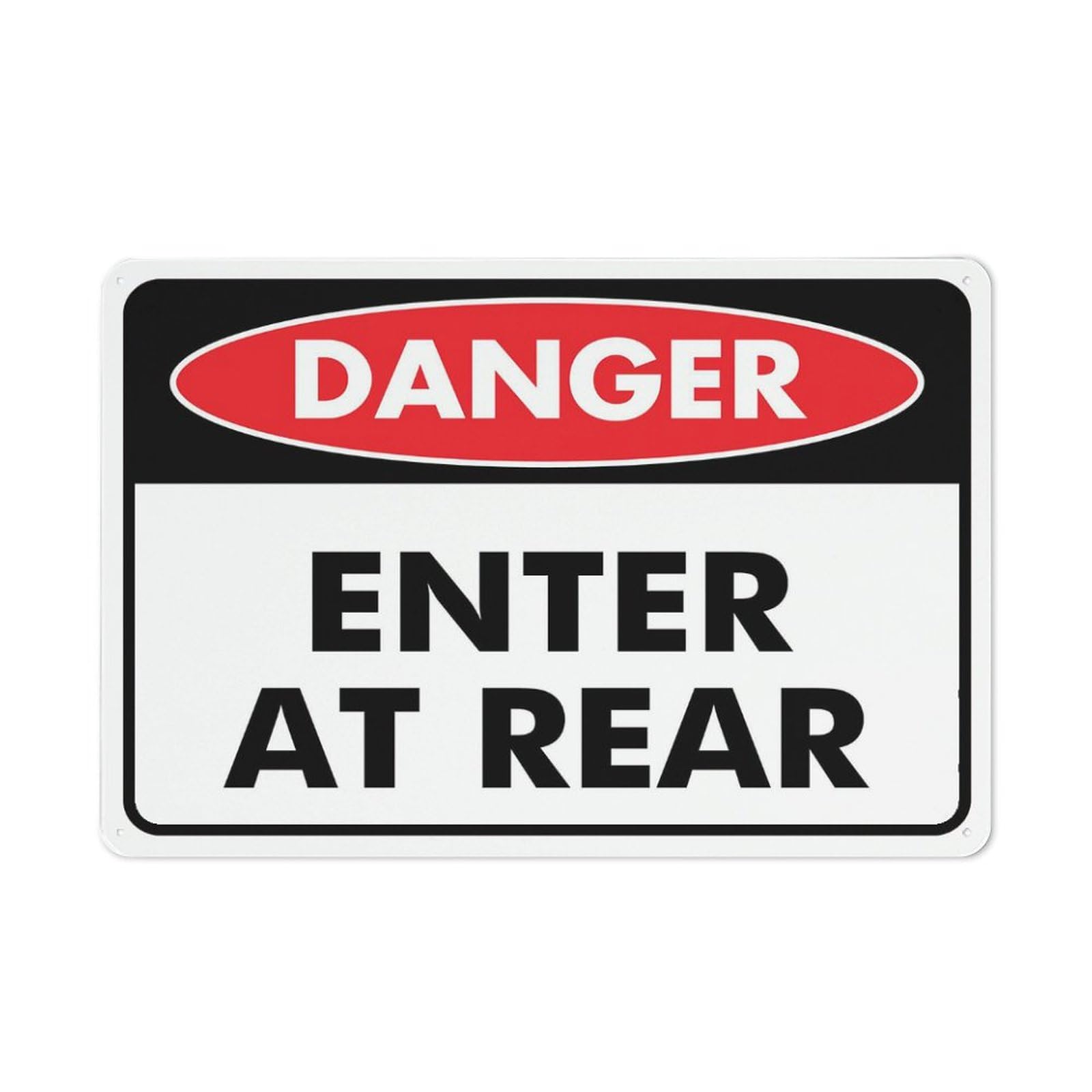 Danger - Construction Site (Do Not Enter) Safety Sign for Business, 8x12 Inch Rust-Free UV-Printed Aluminum, 4 Pre-Drilled Holes, Durable & Weatherproof