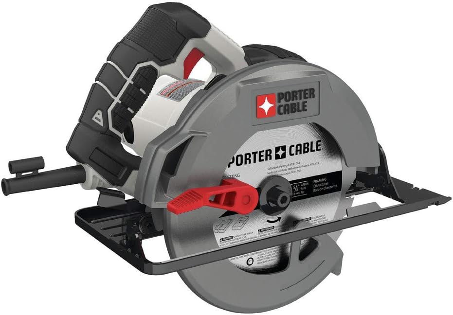 PORTER-CABLE 7-1/4-Inch Circular Saw, Heavy Duty Steel Shoe, 15-Amp (PCE300)