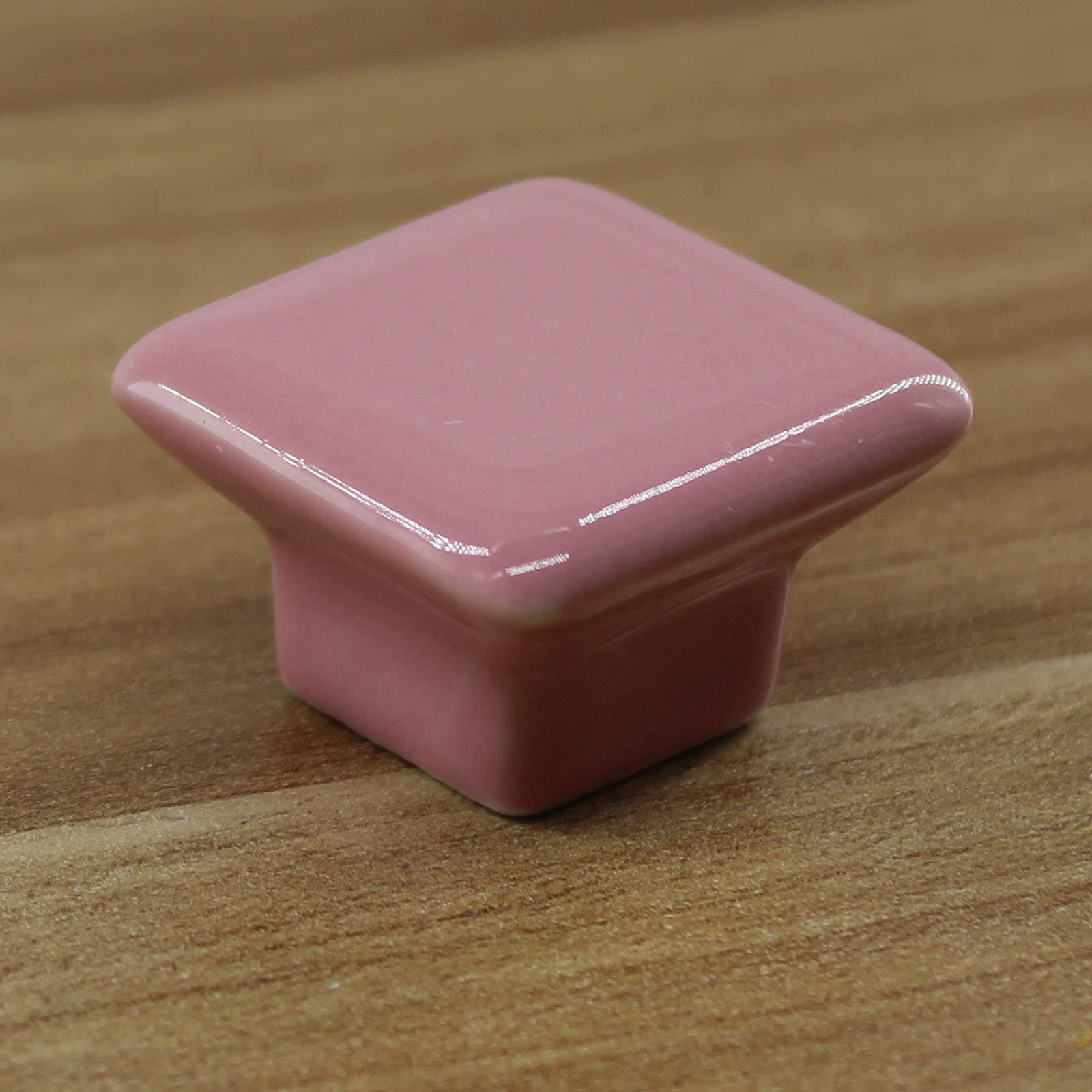 Pomos de cerámica rosa para puerta de armario para habitación infantil (8 piezas)