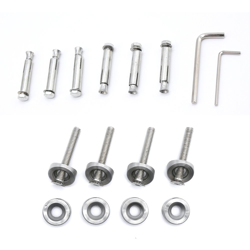 Balustrada w zestawie, z rur ze stali nierdzewnej. Balustrada schodowa i tarasowa ze stali nierdzewnej o długości 100 cm, z 2 poprzeczkami, przeznaczona jest do wewnątrz i na zewnątrz