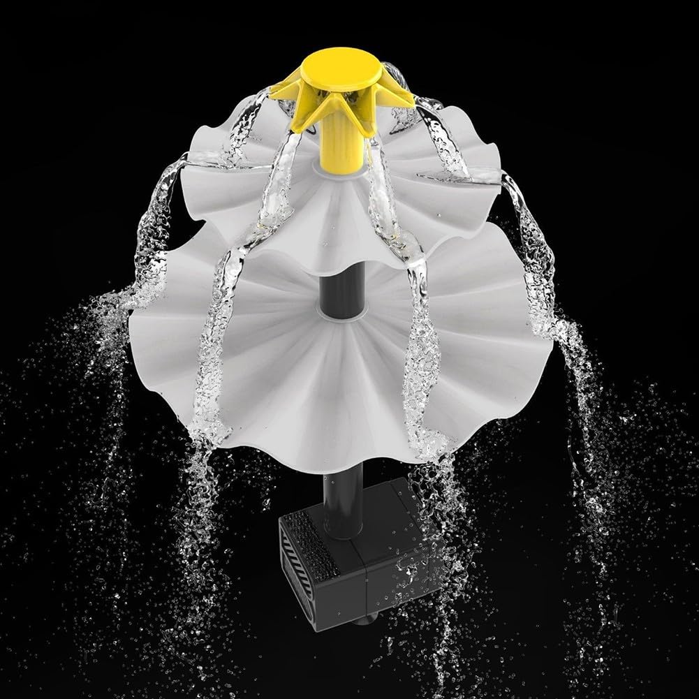 Solar-Vogeltränke, 6 W, 9 V, mit polykristallinem Panel und eingebautem 1500-mAh-Akku für Dauerbetrieb (kein Licht)