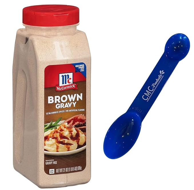 McCormick Brown Gravy Mix, 21 oz w/Custom CMC Measuring