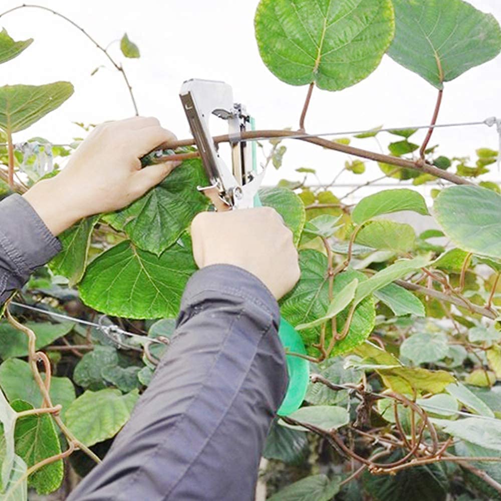 Gelrova Maquina para Atar,Herramienta de Cinta de Jardín para Atar Ramas de Plantas, Atadora Agricola para Atadora de Tomates, para Viñedo Pepino UVA Fruta Flores Vegetales,Jardín Tape Tool