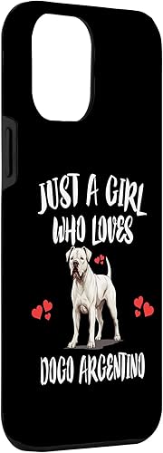 Miniatura 3 de Funda para iPhone 13 Pro Max Just A Girl Who Loves Dogo Argentino Dog