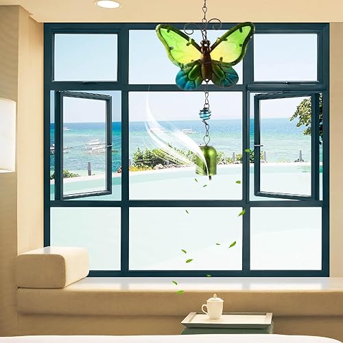 Miniatura 5 de 1 campanilla de viento de mariposa, campanillas de viento de mariposa de hierro para mujer, campanillas de viento para exterioresinteriores para el