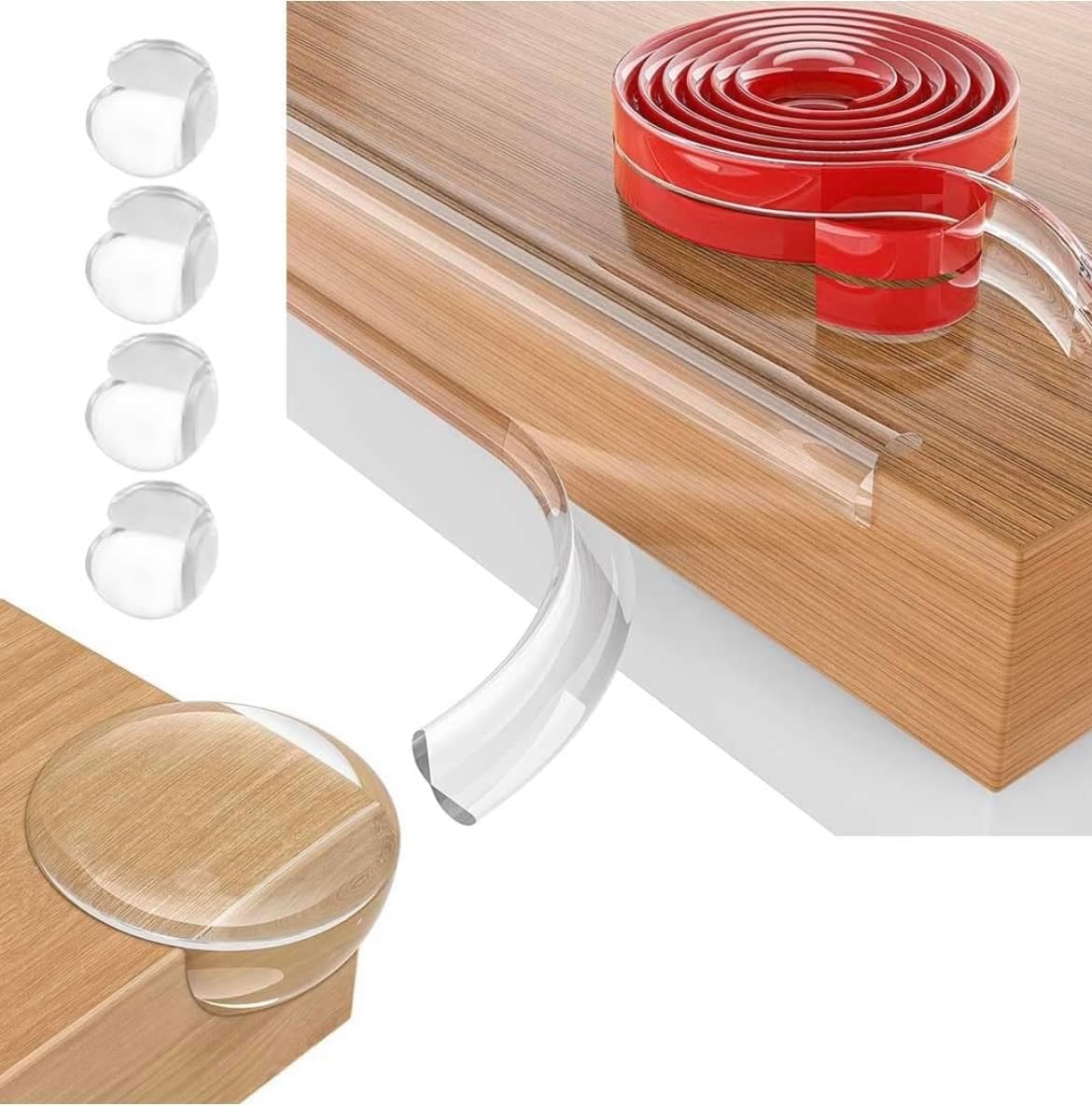 DEAL HUNT Premium Edge and Round Corner Protector Set for Childproofing 4m Edge Guard Strip