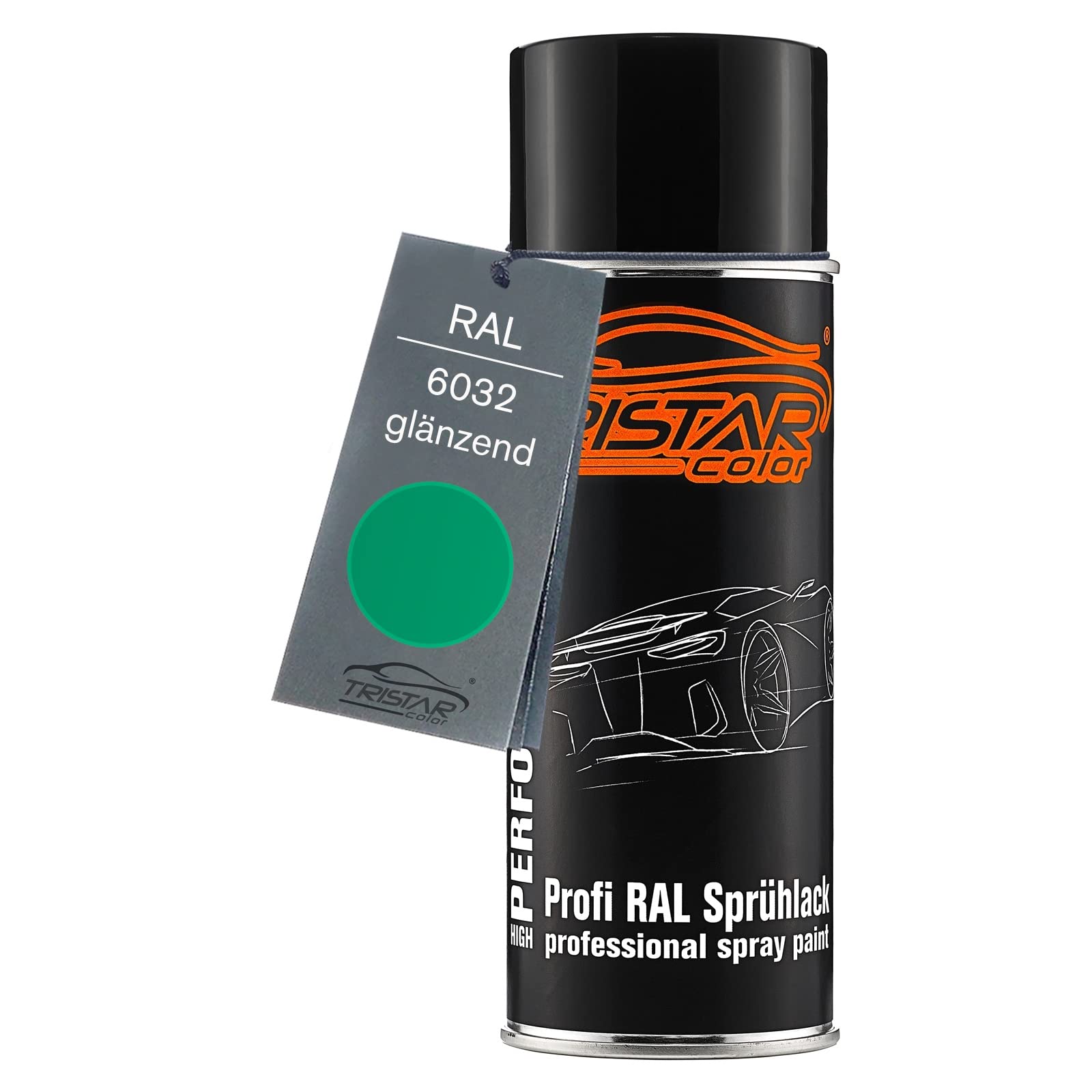 Tristarcolor Signalgrün Ral 6032 Spray Can 400 Ml Glossy Quick-Drying
