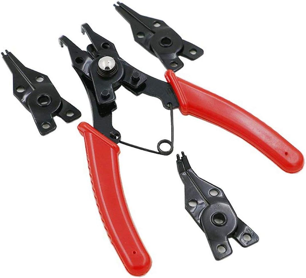 4en1 Snap Ring Pinces Set Pince bricolage Circlip combinaison clip de retenue bijoux Circlip