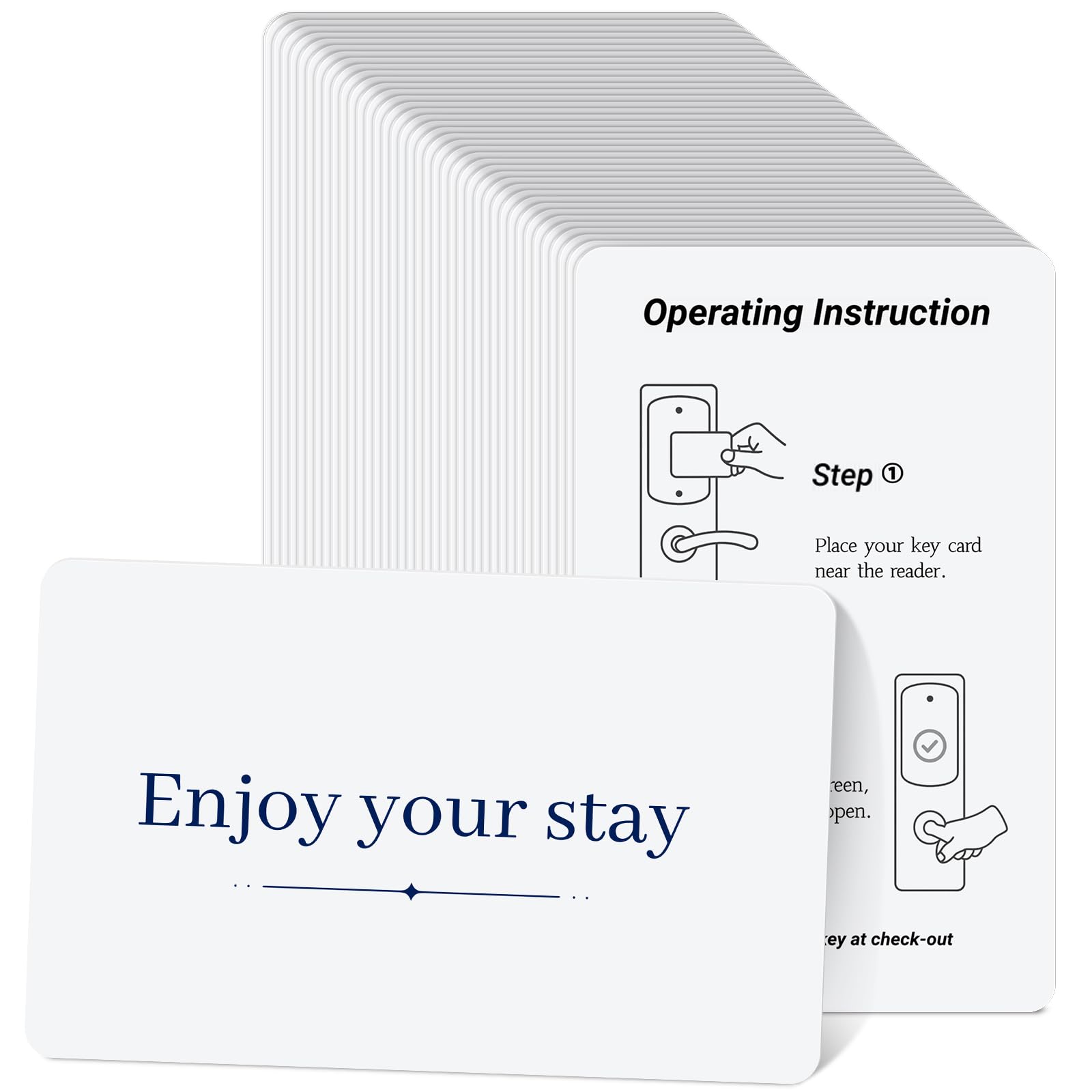 500 Stück 13,56 MHz Hotel RFID Schlüsselkarte, Blanko RFID Touchless Key Card, Hotel Smart Keycard bedruckbar Bulk für Hotels Türsysteme
