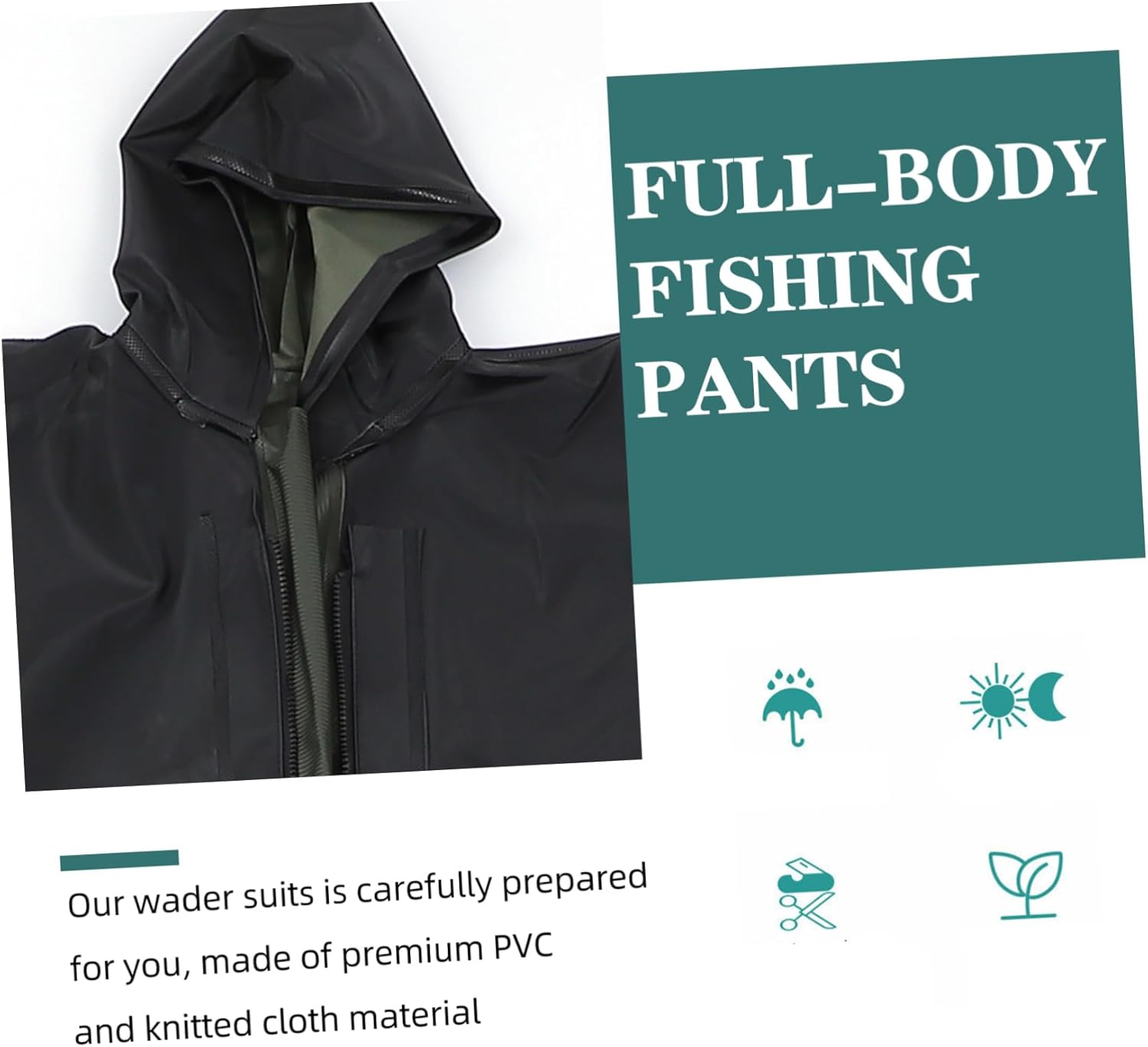 BESPORTBLE 1pcs Men Women Fishing Waders Full-body Suits for Outdoor Diving Hunting and Wading Quality Knitted Ground-gripping Traction