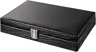 ZS-YHG Boîte à Cigares, Humidificateur Professionnel, Humidificateur, Portable, Boîte à Cigares en Bois Massif, Motif Crocodile, Boîte-Cadeau Hydratante pour Cigares
