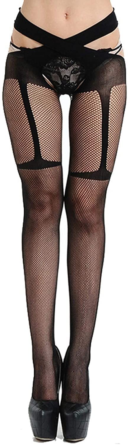 Lot de 2 Bas Porte-Jarretelles pour Femme (Taille Unique M) (Taille Unique C)