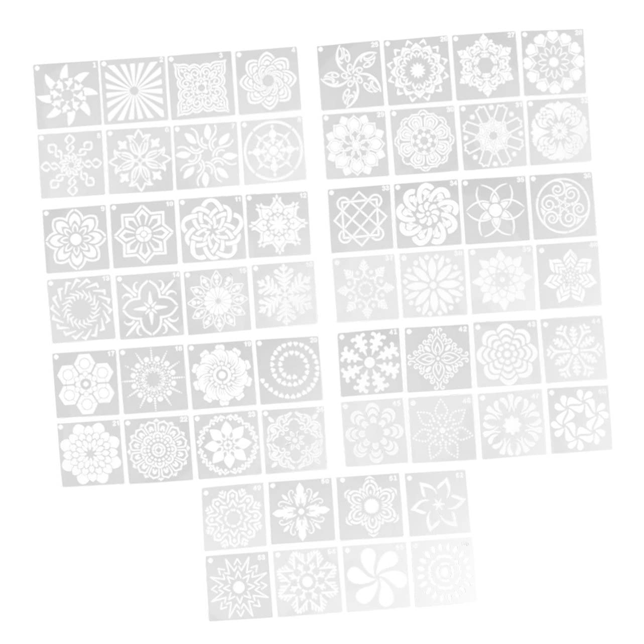 SEWACC 112pièces Pochoirs Mandala Modèles Créatifs Pour Peinture Et Décoration Outils De Dessin Pour Vos Projets Artistiques