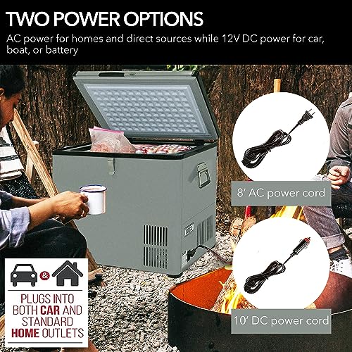 Image of Whynter 85 Qt Portable Refrigerator Freezer, Car RV Camping 12V, FM-85G