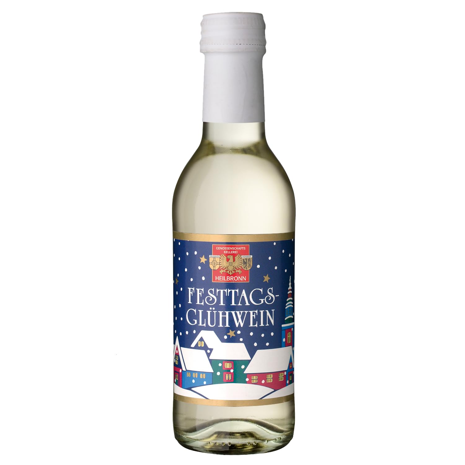 Württemberger Wein Heilbronner Festtagsglühwein kleine Flasche Inkl FeinWert E-Book (1 x 0,25l, Weiß)
