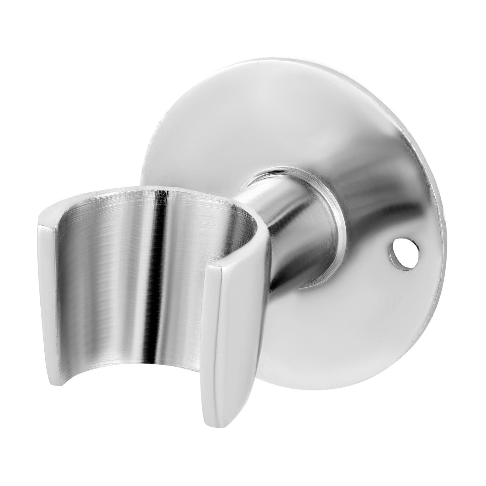 NEW WARE® Chrome Plated Brass Wall Round Hook | Multi-Purpose Wall Mounted Holder for Faucet, Health Faucet & Hand Shower